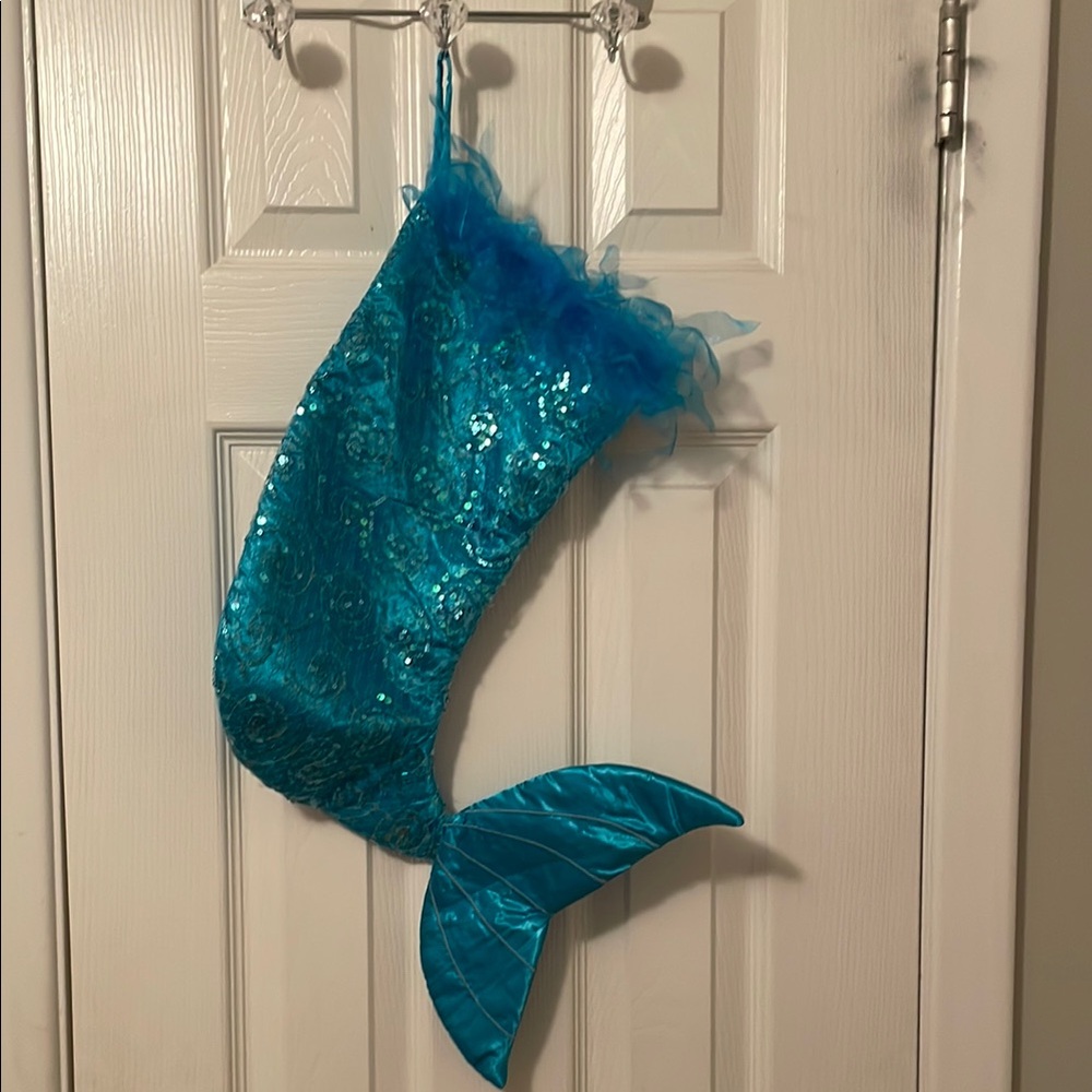 Hobby Lobby Blue Holiday Mermaid Tail Decor